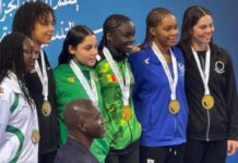 Natation africaine : Oumy Diop domine avec deux médailles d’or en 48h
