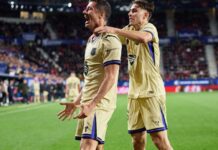 La Liga : Le Barça s’impose 2-1 face à Osasuna et prend 14 points d’avance sur le Real Madrid