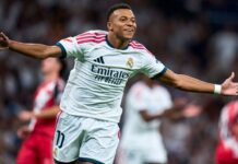 La Liga : Le Real Madrid s’impose 4-1 face au Rayo Vallecano grâce à un doublé et une passe décisive de Kylian Mbappé